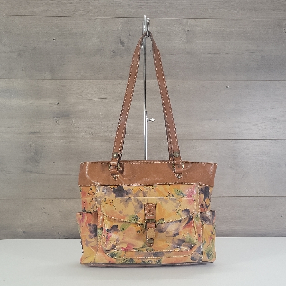 Patricia Nash Floral Leather Tote Bag